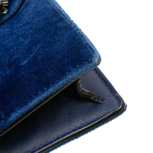 Gucci Dionysus Chain Crossbody Shoulder Bag Blue Velvet - Picture 4 of 9